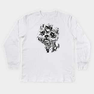 Yorkshire terrier Kids Long Sleeve T-Shirt